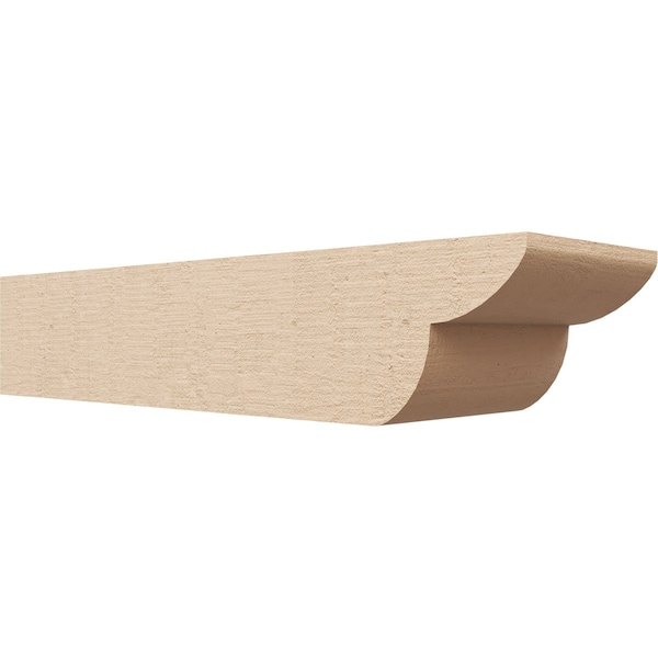 Ekena Millwork 6in. W x 4in. H x 20in. L Crestline Woodgrain TimberThane Rafter Tail, Primed Tan RFTUR06X04X20CRERCPR - main